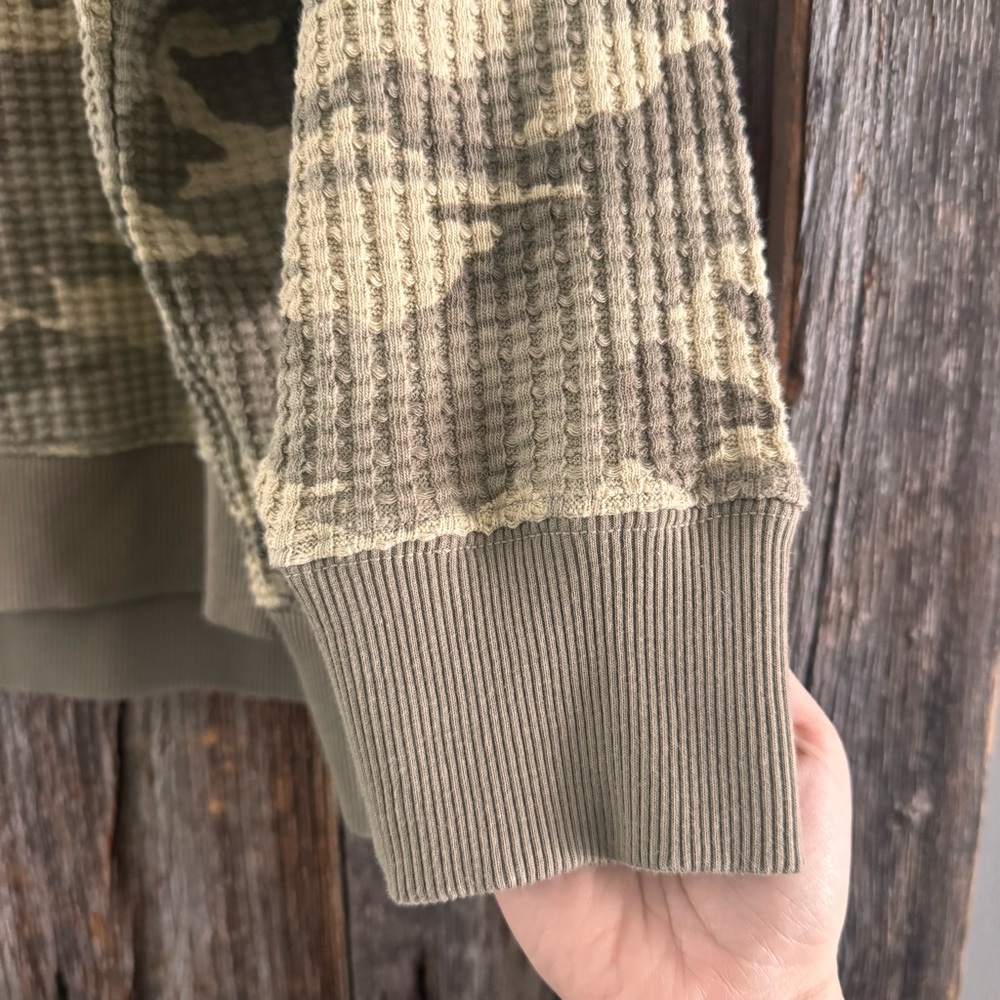 American Eagle Waffle Knit Crewneck – XL Oversized Fit “Seriously Lived-In” - Picture 5 of 8